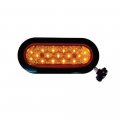 Fortpro 6 Amber Oval Marker Tail Turn Led Light With 17 Leds And Lens F235527 