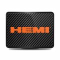 Ipick Image Compatible With Hemi Logo Uv Graphic Carbon Fiber Look Metal Face-plate On Abs Plastic 2 Tow Hitch Cover