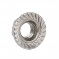 Uxcell 4pcs M12x1 75mm Pitch Metric Thread 304 Stainless Steel Left Hand Hex Flange Nut