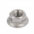 Uxcell 4pcs M12x1 75mm Pitch Metric Thread 304 Stainless Steel Left Hand Hex Flange Nut