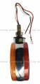 Niuparts Pedestal Fender Light 48 Led 4 Round Single Stud Mount Dual Face Red Amber