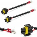 Nslumo H11 Tob Adapters For Led Headlight Bulbs Retrofit Convert 880 881 H8 H11 Bulb Plug H11b H8b H9b Male Connector 16awg And 