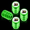 Official Dodge Scat Pack White Green Glow In The Dark Tire Valve Caps Set Of 4 Universal Fit Plastic Stem 0 6 X 75 