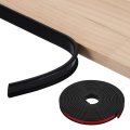 U-shape Edge Banding 0 59 Inch X 19 7ft Tpe Self-adhesive Veneer Edging Trim Furniture Flexible Corner Protector For Cabinets 