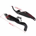 Httmt- Black Heavy Duty Front Batwing Fairing Support Brackets For H-d Touring 93-13 P N Tghd-fms002-bk