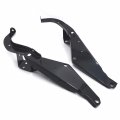 Httmt- Black Heavy Duty Front Batwing Fairing Support Brackets For H-d Touring 93-13 P N Tghd-fms002-bk