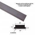 Gordon Glass Flexible Magnetic Strip Insert For Framed Swing Shower Doors 72 Long