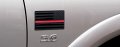 Muzzys Set Of Two 3 X5 Black Thin Red Line Embossed Left Right American Flag Decal Emblem Sticker Badge Honor Firefighters