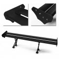 Ocpty Rear Trunk Spoiler Wing Gt Double Deck Style Lightweight Adjustable Universal Aluminum Lip Matte Black Car