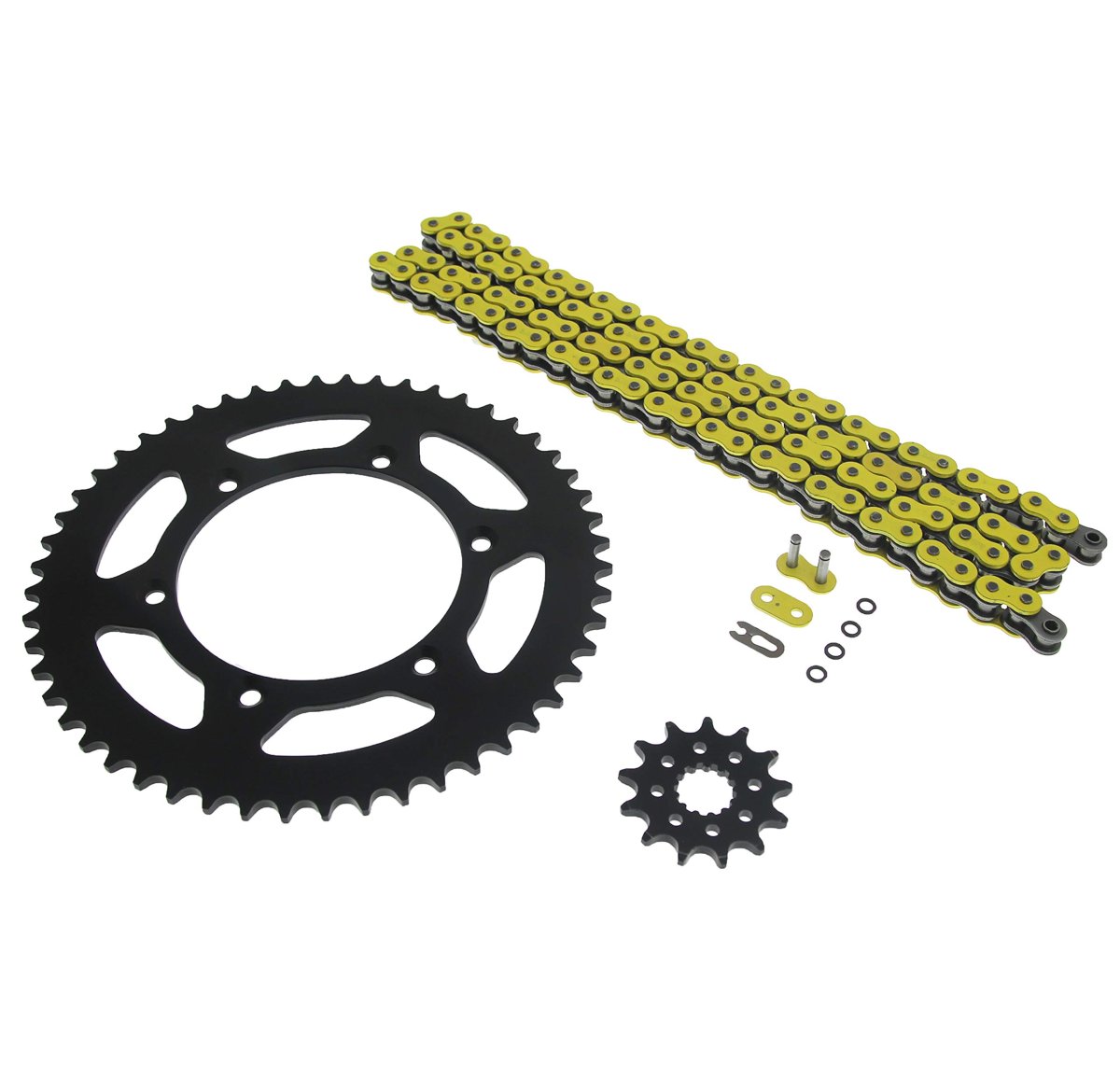 Yellow O Ring Chain Sprocket Black 13 52 120l Fits 2007-2014 Yamaha Wr450f