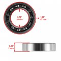 Caltric Caged Camshaft Bearing Compatible With Honda Trx450r Moto 20x37x9 6904 2006 2007 2008 2009