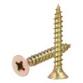 200pcs M5x35mm Phillips Flat Head Sheet Metal Screws Carbon Steel Cross Drive Self Tapping Wood Chipboard Screw For Color 