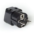 Orei 2 In 1 Usa To Europe Adapter Plug Schuko Type E F 4 Pack Black 