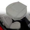Front Passenger Bottom Replacement Seat Cover Light Gray 4u Microfiber Leather For Ford Mustang 2010 2011 2012 2013 2014 