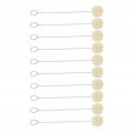 100 Pieces Wool Daubers Ball Brush Leather Dye Tool With Metal Handle Applicator For Diy Crafts Projects