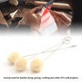 100 Pieces Wool Daubers Ball Brush Leather Dye Tool With Metal Handle Applicator For Diy Crafts Projects