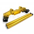 Httmt Hb-kz900- Cnc Gold Separation Riser Clip On Adapter Plate Handlebar Compatible With Kawasak Z900 2017