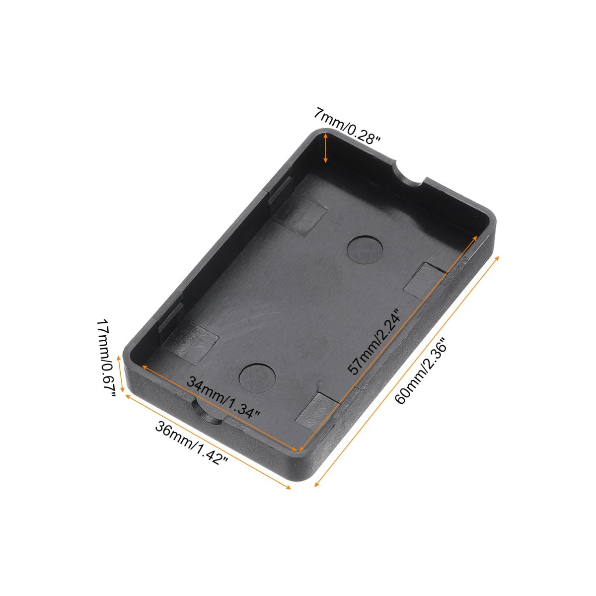 2 36 X 1 42 0 67 Junction Box Dustproof Diy Electronic Wiring Enclosure Project Case Abs For Projects Black 10 Pack