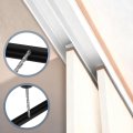 Plastic Sliding Door Track 1 64ft Glass Cabinet Window Hardware Set For 4 Thick Panels Small Bypassing Closet Black 