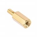 Uxcell M2 5x12mm 6mm Male-female Brass Hex Pcb Motherboard Spacer Standoff For Fpv Drone Quadcopter Computer Circuit Board