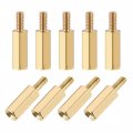 Uxcell M2 5x12mm 6mm Male-female Brass Hex Pcb Motherboard Spacer Standoff For Fpv Drone Quadcopter Computer Circuit Board