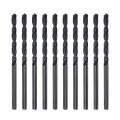 6542 High Speed Steel Straight Shank Twist Jobber Drill Bit Fully Ground Black Oxide Bits 2 8mm Diameter 59mm Total Length 10 