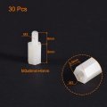 Uxcell M3x6mm 6mm Male-female Hex Nylon Pcb Motherboard Spacer Standoff For Fpv Drone Quadcopter Computer Circuit Board White