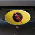 The Flash Tv Series Reverse Logo Oval Tow Trailer Hitch Cover Plug Insert