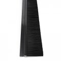 Uxcell Door Bottom Sweep H-shape Aluminum Alloy Base With 2-inch Black Nylon Brush 39-inch X 2 8-inch