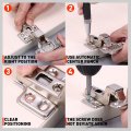 2pcs Automatic Center Punch Spring Loaded Drill Hole Adjustable Non-slip Positioning Hand Tool Car Window Puncher Breaker