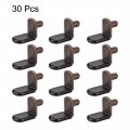 Uxcell Shelf Support Peg 6mm L-shaped Furniture Cabinet Bracket Pegs W Sleeve For Kitchen Book Shelves Supplies Bronze 30pcs