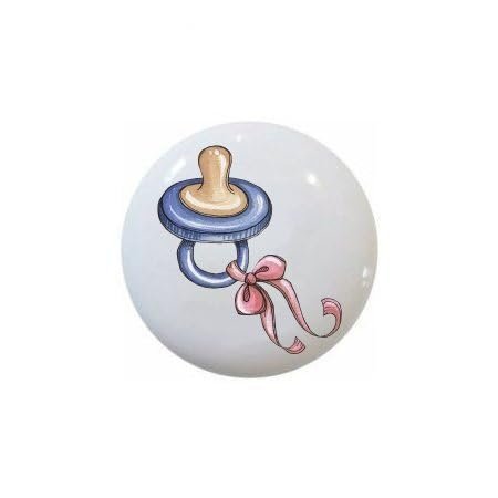 Pacifier Knob From The Baby Nursery Collection 1 5 Ceramic Cabinet Dresser Drawer Pull Knobs