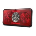 Partsam 2pcs Rectangle Led Trailer Camper Rv Triple Tail Lights Stop Turn Backup Reverse Taillights Vertical And Horizontal