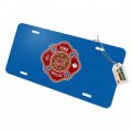 Graphics More Firefighter Fire Rescue Maltese Cross Novelty Metal Vanity Tag License Plate