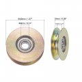 Uxcell Sliding Door Roller U Groove 8mm Shaft Hole 40mm Diameter 7 9mm Width Bearing Steel Pack Of 2