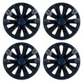15 In Universal Hubcaps Wheel Rim Cover Blue And Black Replacement For Acura Chevrolet Dodge Ford Honda Hyundai Kia Mazda 