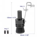 X Autohaux 2pcs Xl Size Aluminum Alloy Universal Turbo Sound Exhaust Muffler Pipe Whistle Car Roar Maker Black