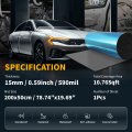 590mil 15mm 10 76sqft Sound Deadener Mat Aluminum Foil Heat Shield Material Self Adhesive Universal For Hood Boat Engine Cover