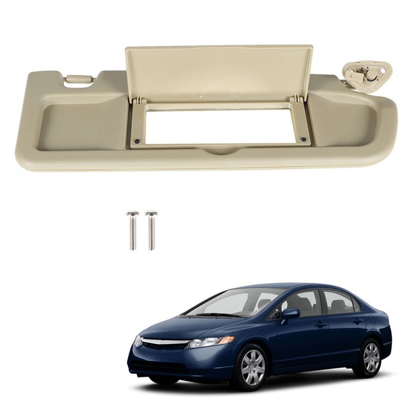 Right Passenger Side Sun Visor Beige Replacement For 2006-2008 Civic 83230-sna-a01zb