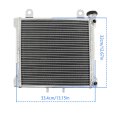 Cooling Radiator With Cap Replacement For Can Am Bombardier Ds650 2005 2007 Part Number 709200145 2 Row Silver