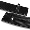 3pcs Real Carbon Fiber Front Bumper Lip Spoiler Wing Body Kit Compatible With Bmw 3-series Xdrive Coupe Convertible 10-13
