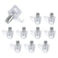 10pcs 3 16 5mm Shelf Support Pegs Shelves Holder Replacement Pins Supports Bracket For Kitchen Closet Bookcase Clear 