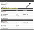 Front Cv Axle Assembly For 2005-2010 Pontiac G6