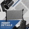 Dpi 13709 Factory Style 1-row Cooling Radiator Compatible With Sonata Optima Hybrid 2 0l 2016-2020 Aluminum Core
