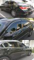 Fits For 2008-2012 8th Accord 4 Door Clip On Chrome Trim Window Visor Rain Guard Deflector