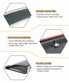 Fits For 2008-2012 8th Accord 4 Door Clip On Chrome Trim Window Visor Rain Guard Deflector
