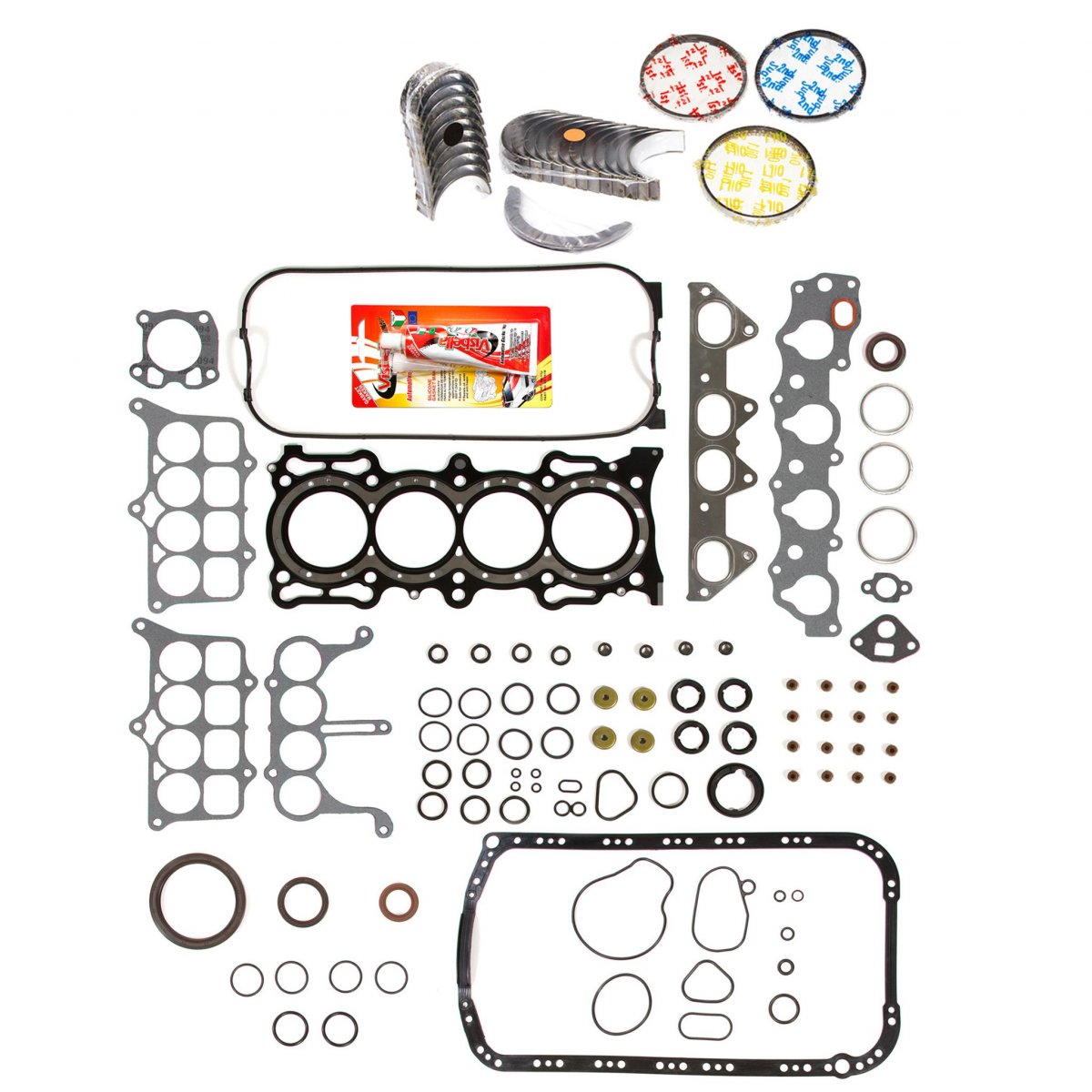 Engine Rering Kit Fsbrr40eve For 94-97 Honda Accord F22b2 F22b6 Full Gasket Set Standard Size Main Rod Bearings 0 50mm Or 0 020