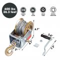 Road Dawg Atrt1061cd-1 Torin Hand Crank Boat Winch With 26 3ft Cable 600lbs Capacity