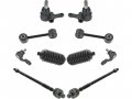 Front Ball Joint Sway Bar Link Tie Rod End Kit 10 Piece For 1990-1995 Mazda Miata With Power Steering 