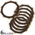 Caltric Clutch Friction Plate Compatible With Yamaha It200 It200s It-200s Competition 200 1986 6 Plates
